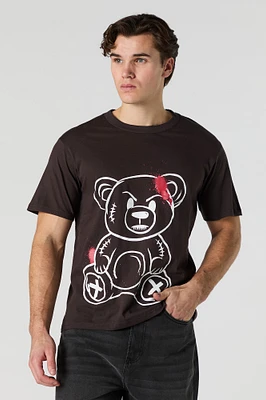 T-shirt à imprimé Angry Teddy