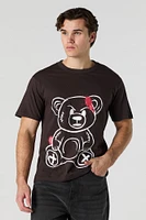 T-shirt à imprimé Angry Teddy