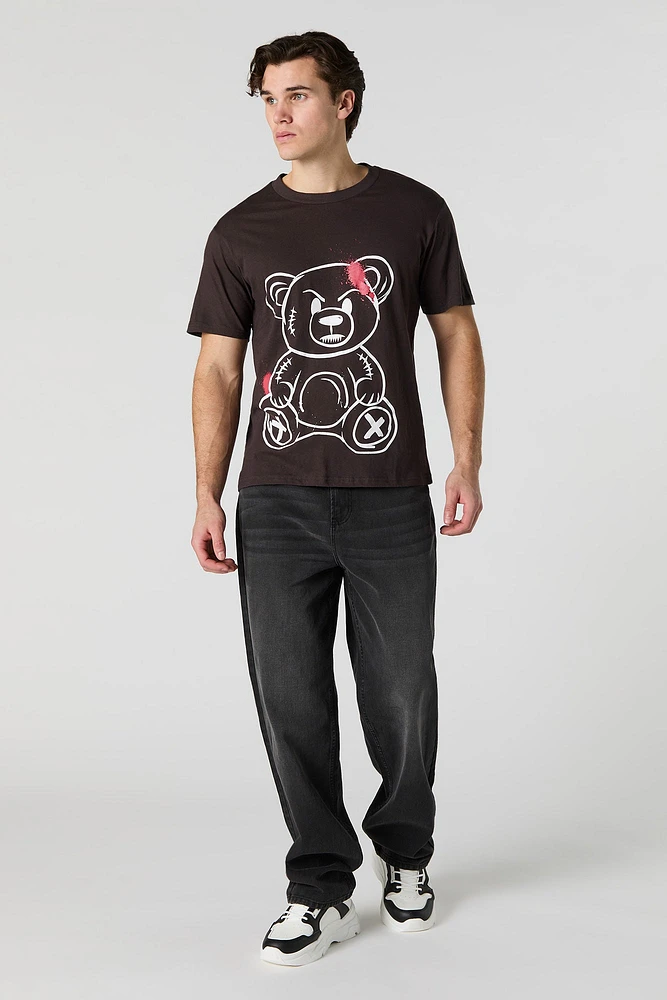 T-shirt à imprimé Angry Teddy
