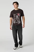 T-shirt à imprimé Angry Teddy