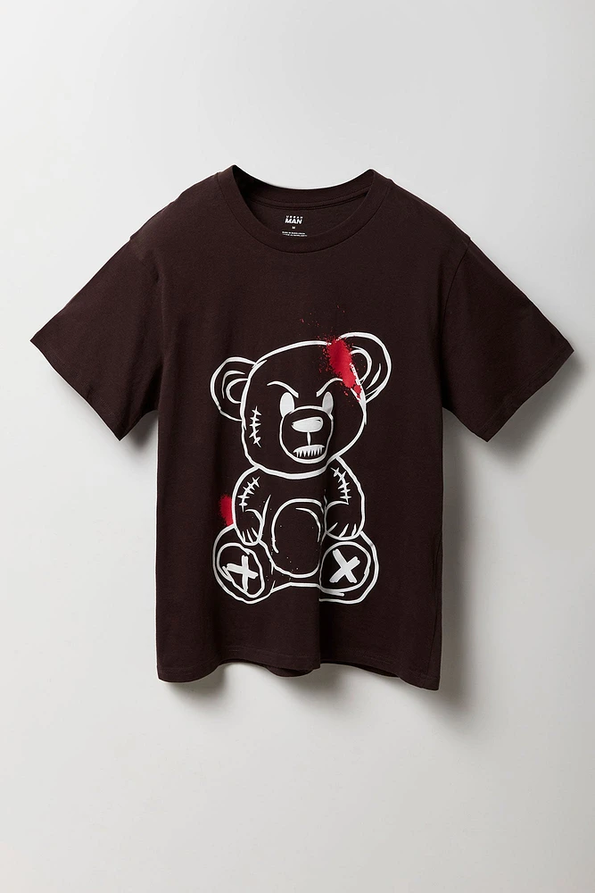 T-shirt Ã  imprimÃ© Angry Teddy