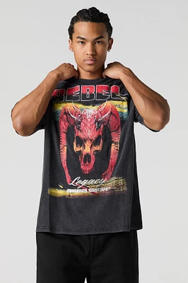 Rebel Graphic Washed T-Shirt