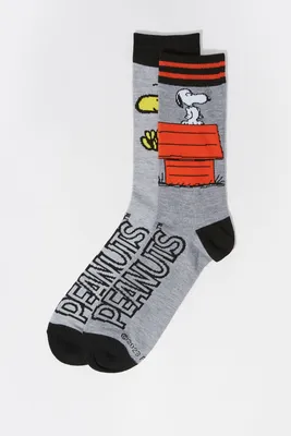 Peanuts Graphic Crew Socks (2 Pack)