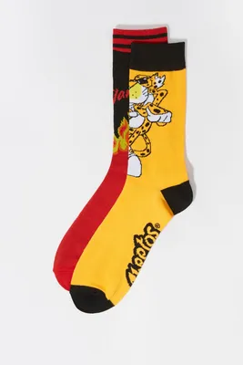 Cheetos Graphic Crew Socks (2 Pack)