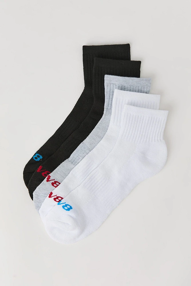 Athletic Quarter Socks (5 Pack