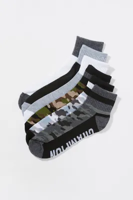 Assorted Athletic Ankle Socks (6 Pack)