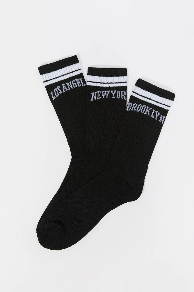 City Crew Socks (3 Pack)