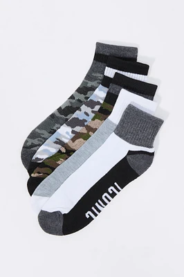 Chaussettes sport avec motif camouflage (5 paires)