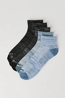 Marled Athletic Quarter Socks (5 Pack)