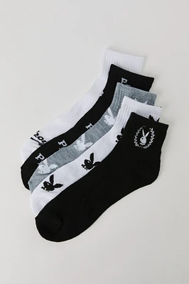 Playboy Quarter Socks (5 Pack)