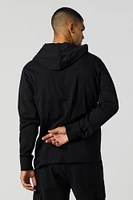 Hooded Henley Long Sleeve Top