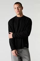 Ribbed Crewneck Sweatshirt