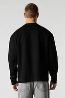 Ribbed Crewneck Sweatshirt