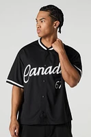 Jersey de baseball en filet à imprimé Canada