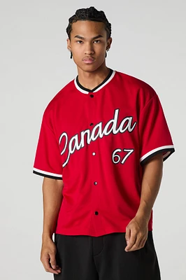 Canada Graphic Mesh Baseball Jersey