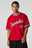 Canada Graphic Mesh Baseball Jersey