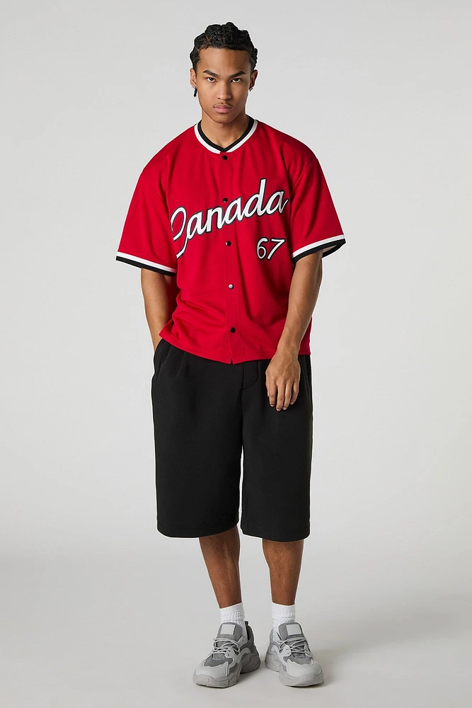 Canada Graphic Mesh Baseball Jersey