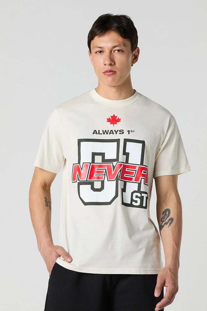 T-shirt à imprimé Always 1st Never 51st Canada