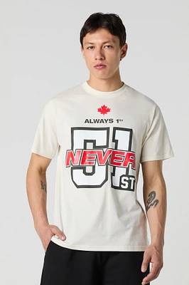 T-shirt à imprimé Always 1st Never 51st Canada