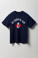 T-shirt à imprimé Elbows Up Canada Day