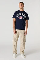 T-shirt à imprimé Canada Est 1867