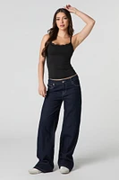 Contour Lace Trim Cami with Built-In Cups