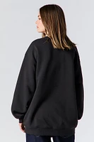 Embroidered Fleece Sweatshirt