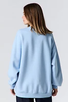 Embroidered Fleece Sweatshirt