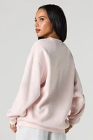 Paris Embossed Fleece Sweatshirt