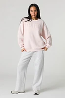 Paris Embossed Fleece Sweatshirt