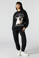 Cutesy Graphic Fleece Sweatshirt