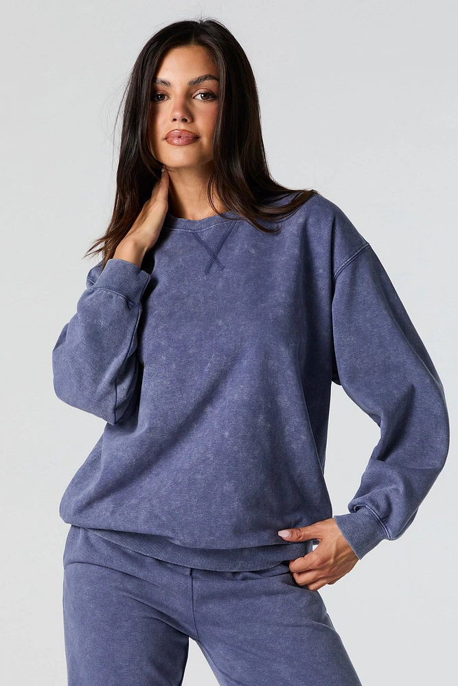 Washed Fleece Sweatshirt