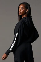 Playboy Graphic Fleece Cropped Hoodie