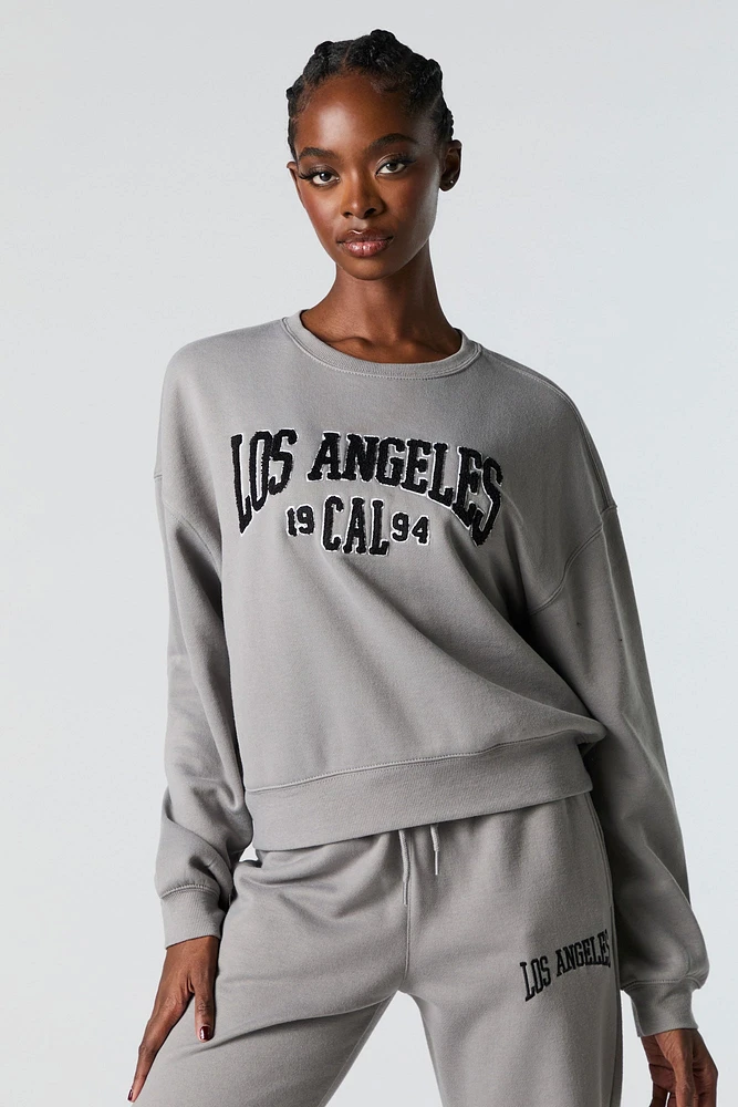 Destination Twill Embroidered Fleece Sweatshirt