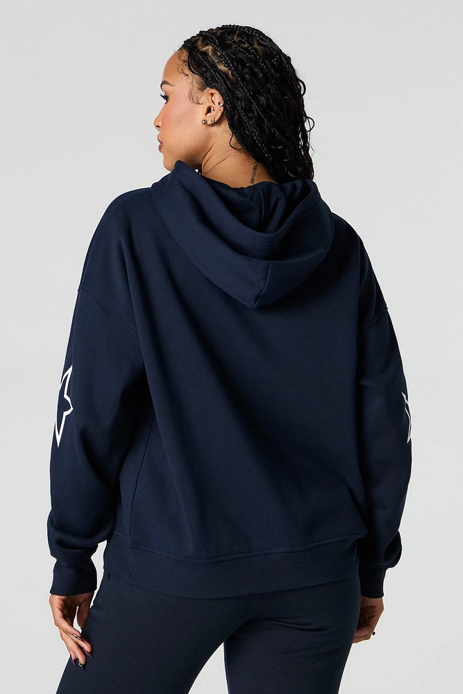 City Graphic Oversized Fleece Hoodie