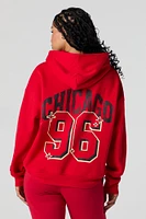 City Graphic Oversized Fleece Hoodie