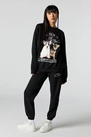 Cutesy Graphic Fleece Jogger