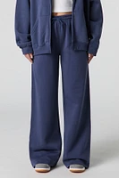 Pantalon d'entraînement à jambe large en molleton