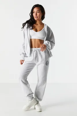 Embroidered Fleece Everyday Jogger