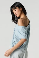 Graphic Off Shoulder T-Shirt