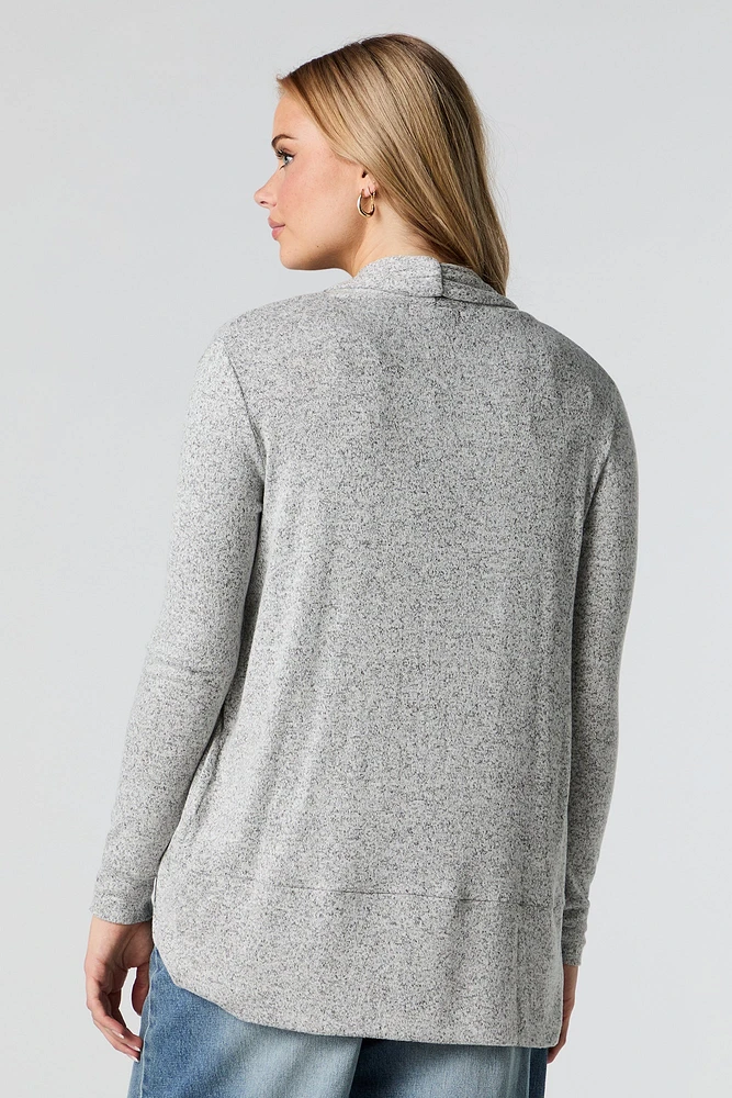 Cardigan enveloppant en tricot