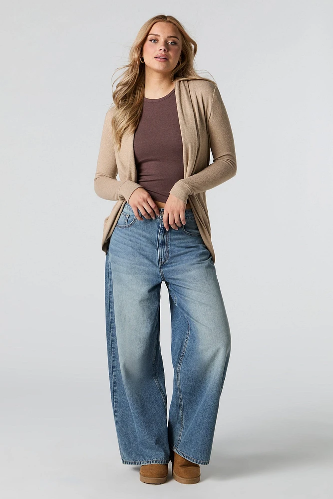 Cardigan enveloppant en tricot