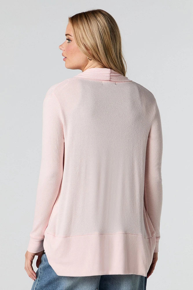 Cardigan enveloppant en tricot