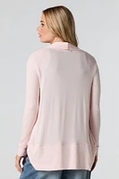 Cardigan enveloppant en tricot