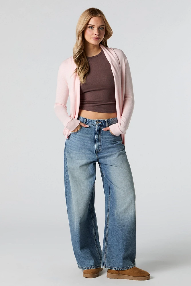 Cardigan enveloppant en tricot