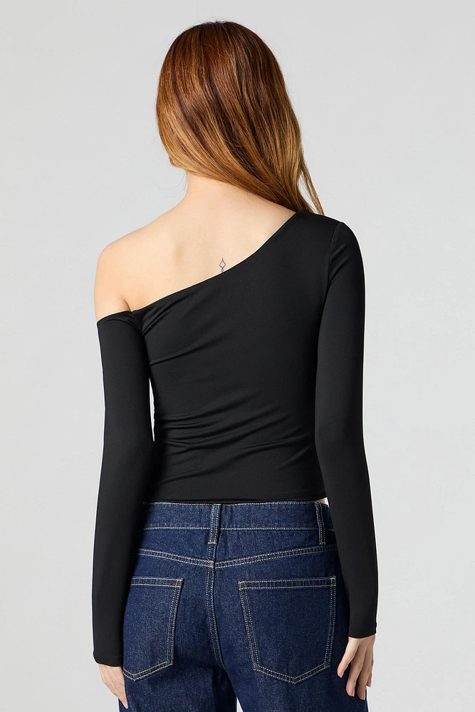 Contour Off Shoulder Long Sleeve Top
