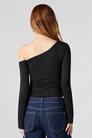Contour Off Shoulder Long Sleeve Top
