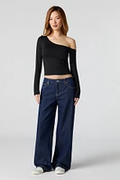Contour Off Shoulder Long Sleeve Top