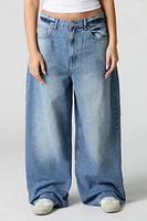 Rigid Low Rise Baggy Wide Leg Jean