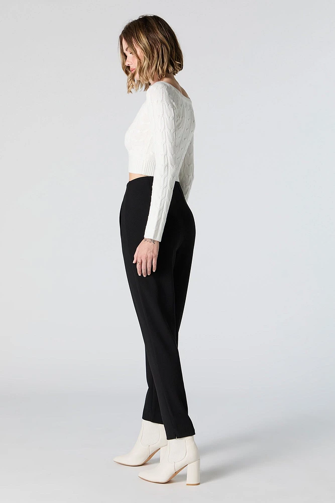 Crepe Slim Dress Pant